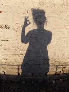 shadow, human, shadow play, personal, outdoor, wall