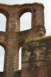 ruin, Kaiser termisk, romerske, Trier, vegg, arkitektur, historie