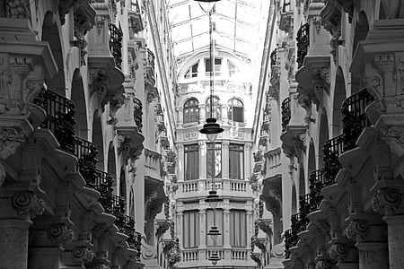 folyosón, lodares, Albacete, város, emlékmű, építészet, városi