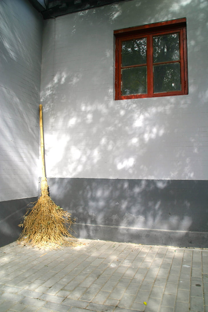 escombra, Xina, netejar, casa