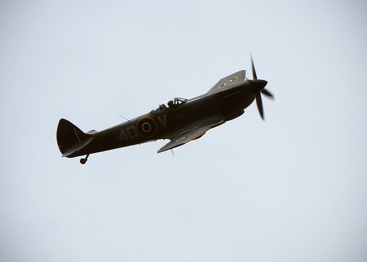 Spitfire, aereo, AV, combattente, aeroplano, guerra, aria