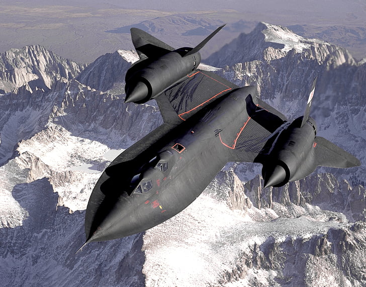 caza supersónico, avión, Jet, combatiente de jet, avión del reconocimiento, Mach 3, Lockheed sr 71