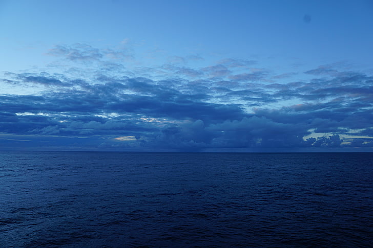 Sky, Atlantic, havet, Ocean, krydstogt, transatlantiske, sejl
