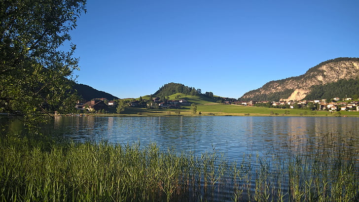 thiersee, summer tirol, lake, mountain, nature, water, summer