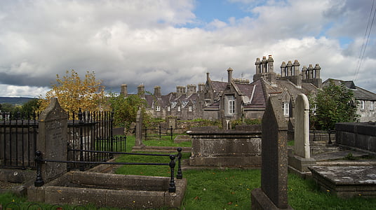 Irska, pokopališče, križ, keltski, stari, grob, smrt