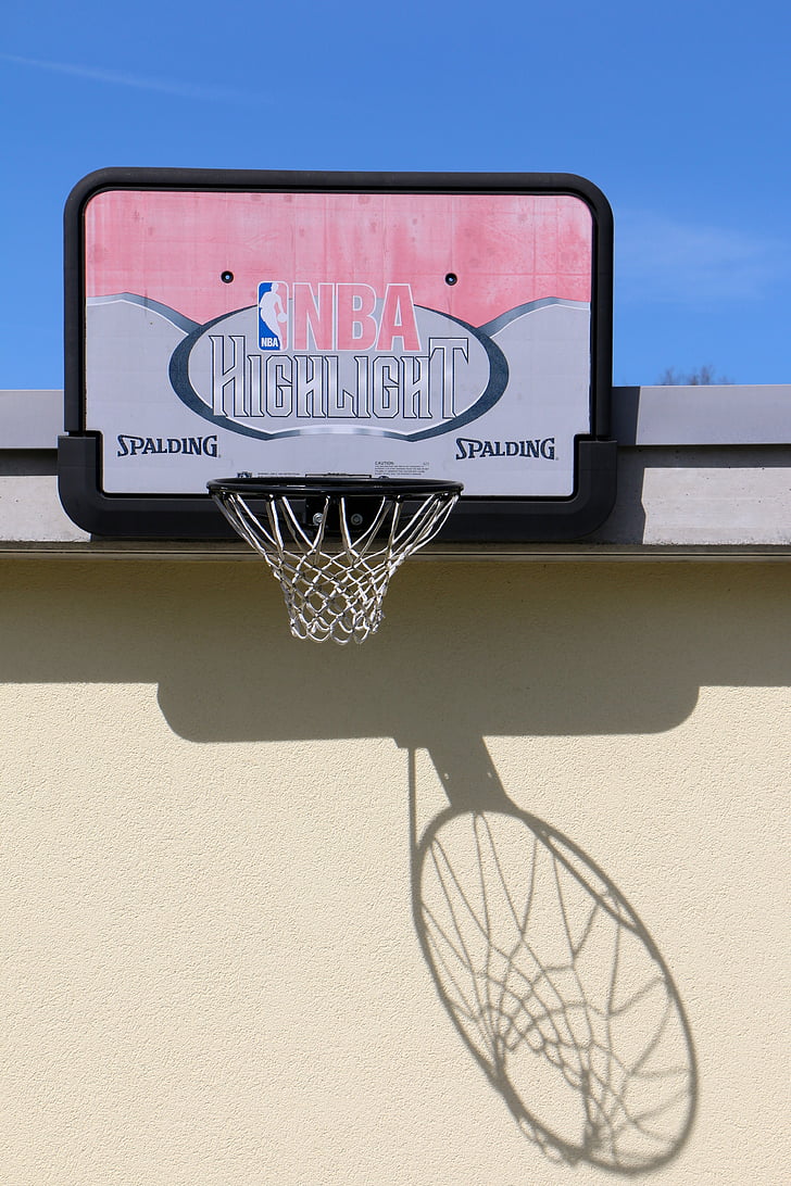 mur, panier, ombre, hispanique, panier de basket, sport, basketball - sport