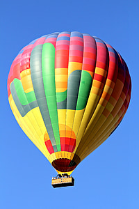 karstā gaisa balons, gaisa balons, gaisa, debesis, karstā, krāsains, lidojumu