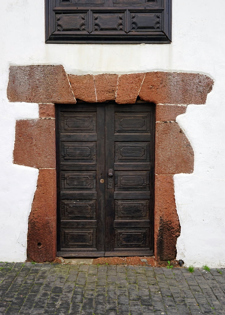 гол, вратата, старата врата, къща вход, дървен материал, входната врата