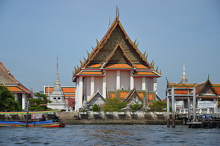 Świątynia, Bangkok, Tajlandia, Azja, Buddyzm, Architektura, Świątynia - budynek