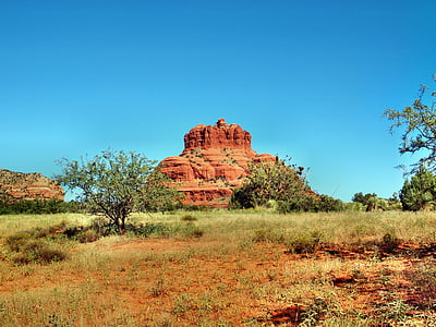 Arizona, Sedona, Bell rock, Vörös szikla, Amerikai, Egyesült Államok, Amerikai Egyesült Államok