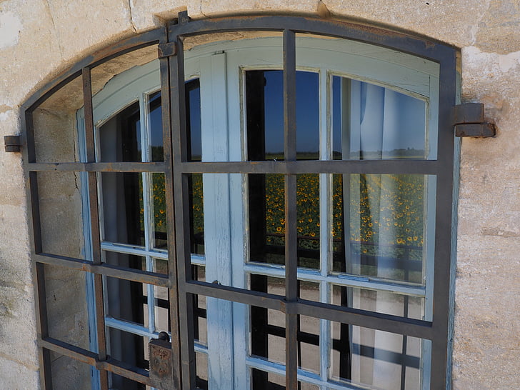 fenêtre de, grille, protégé, anti-effraction, vol, Burgle, architecture