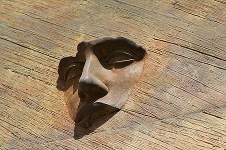 лицо, скульптура, Рим, Италия, Искусство