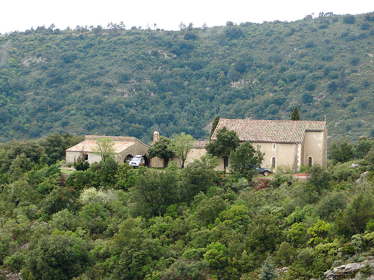 Ranska, Corbières, luostari, Kappeli, arkkitehtuuri