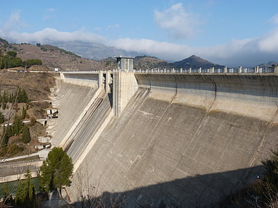 Dam, močvirje, rezervoar, Siurana, regiji Priorat