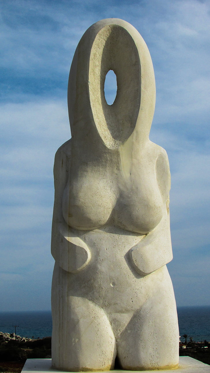 Кипър, Айя Напа, скулптура парк, жена, плодовитостта, изкуство, Открит