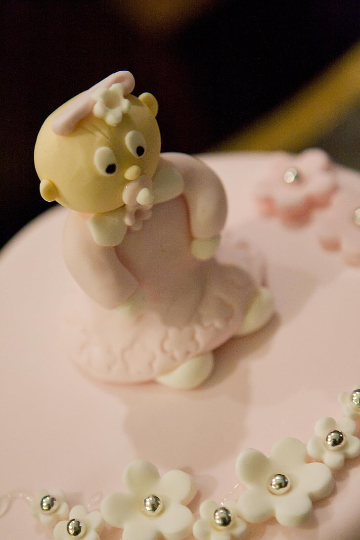 cake, figure, baby, pink, nice