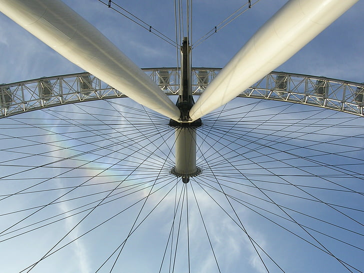ojo de Londres, atracción, punto de referencia, rueda de la fortuna, Gran Bretaña, Inglaterra, Reino Unido
