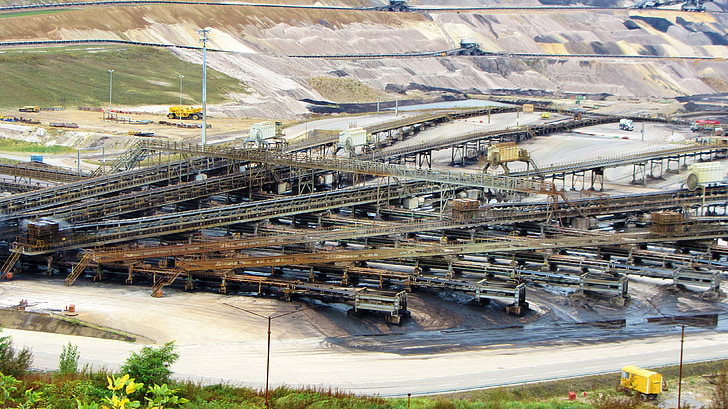 open pit mining, Inden, grondstoffen, steenkool