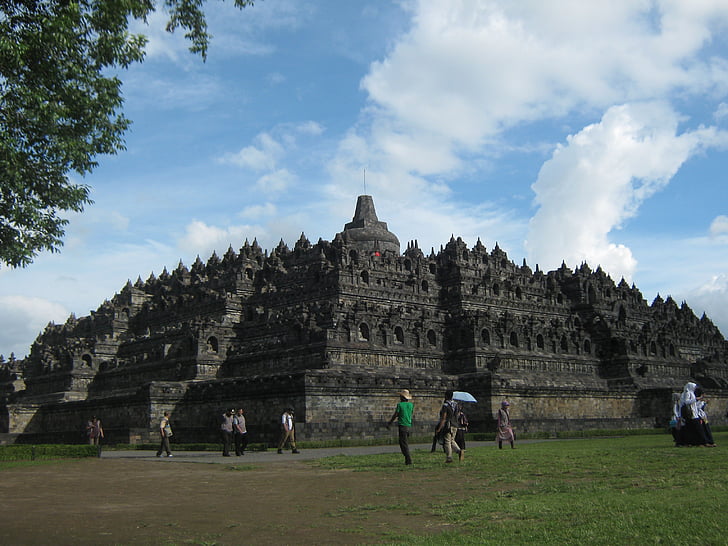 Borobudur, templet, Indonesien, arkitektur, Asia, templet - byggnad, buddhismen