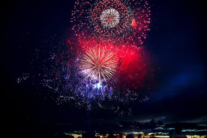 fireworks, fireworks display, chofu, colorful, hanabi, night, celebration