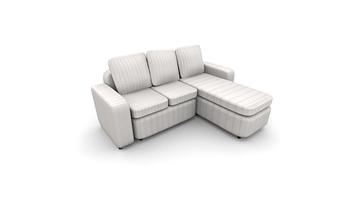 ghế bành, ghế sofa, Trang chủ, ngôi nhà, 3D, cắt ra, nền trắng