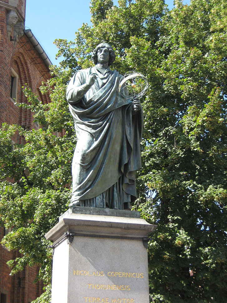 emlékmű, Kopernikusz, Torun, Lengyelország