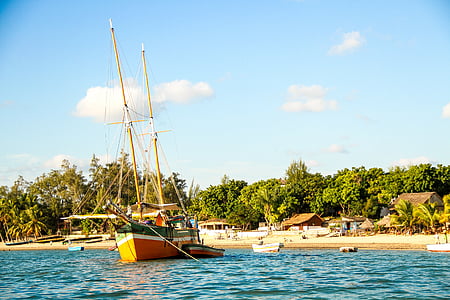 Châu Phi, đi canoe, Bãi biển, tôi à?, Madagascar, Brittany, thuyền