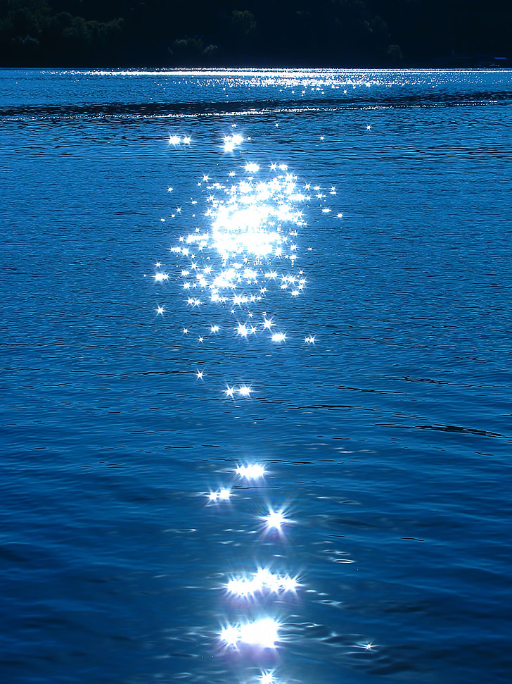 Sparkles, surface de l’eau, eau, Aqua, Lac, Brno, prigl