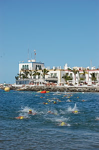 nedar, esport, al costat del mar, complex, luxe, Hotel, competència