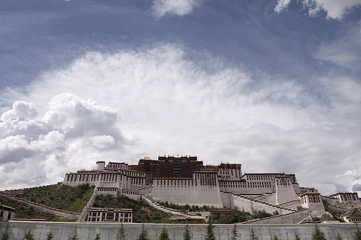 Potala Палас, дворец, Потала, Тибет, тибетски, Lhasa, Китай