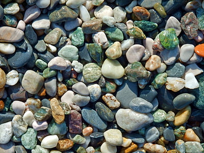 oļi, akmens, pludmale, krāsains, krāsa, struktūra, tekstūra