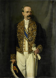 Alexander willem frederik idenburg, Gouverneur, pintura, Holandés, Museo, histórico, persona