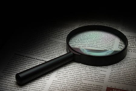 magnifier, newspaper, history, glass, zoom, magnifying Glass, magnification