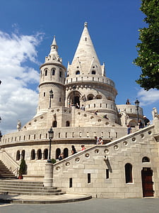 Budapest, Hongria, arquitectura, cel, història, destinacions de, vista d'angle baix