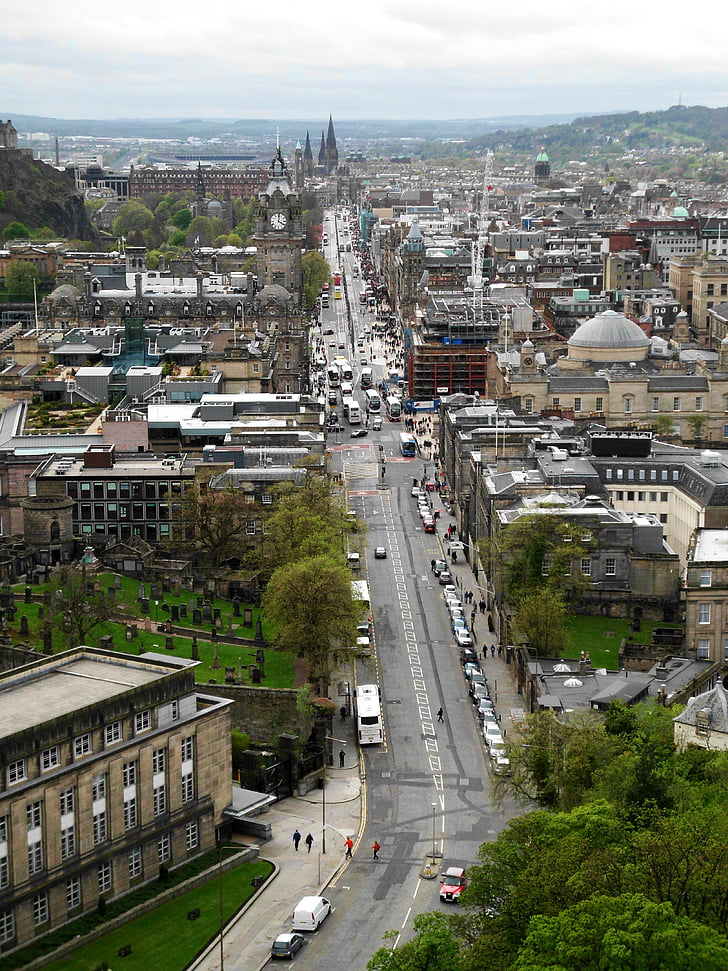 Edinburgh, ulice, město