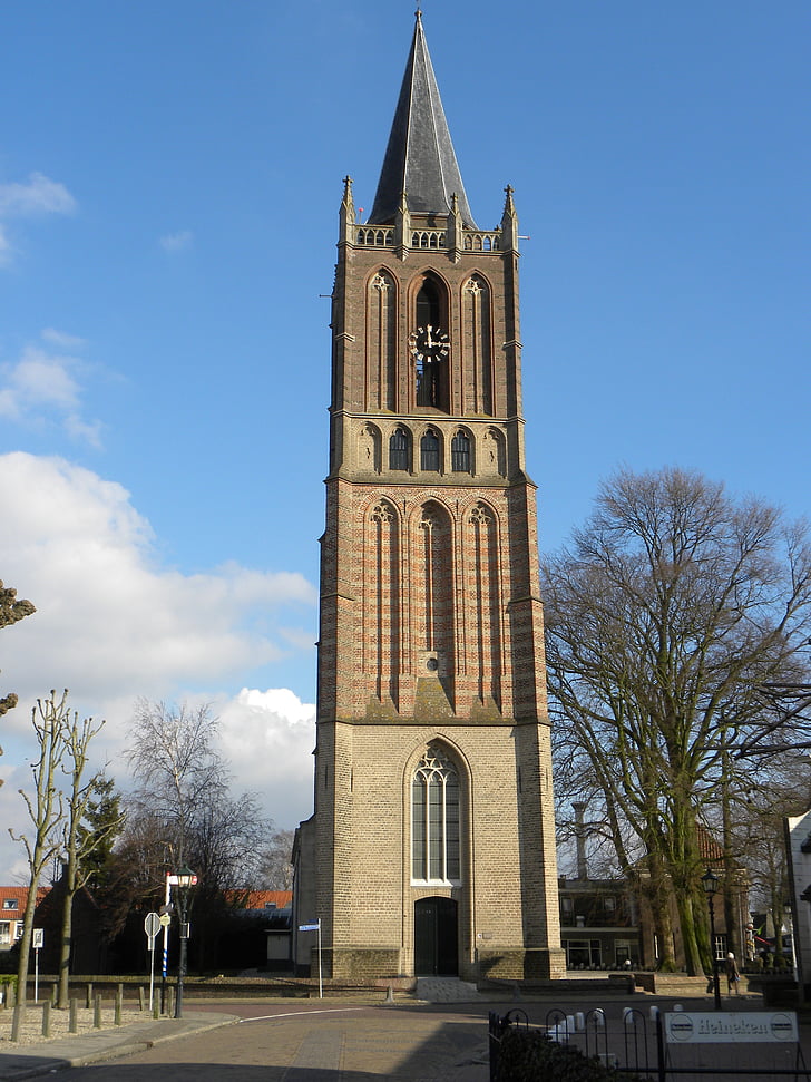church tower, wooden, church, architecture, faith, religion