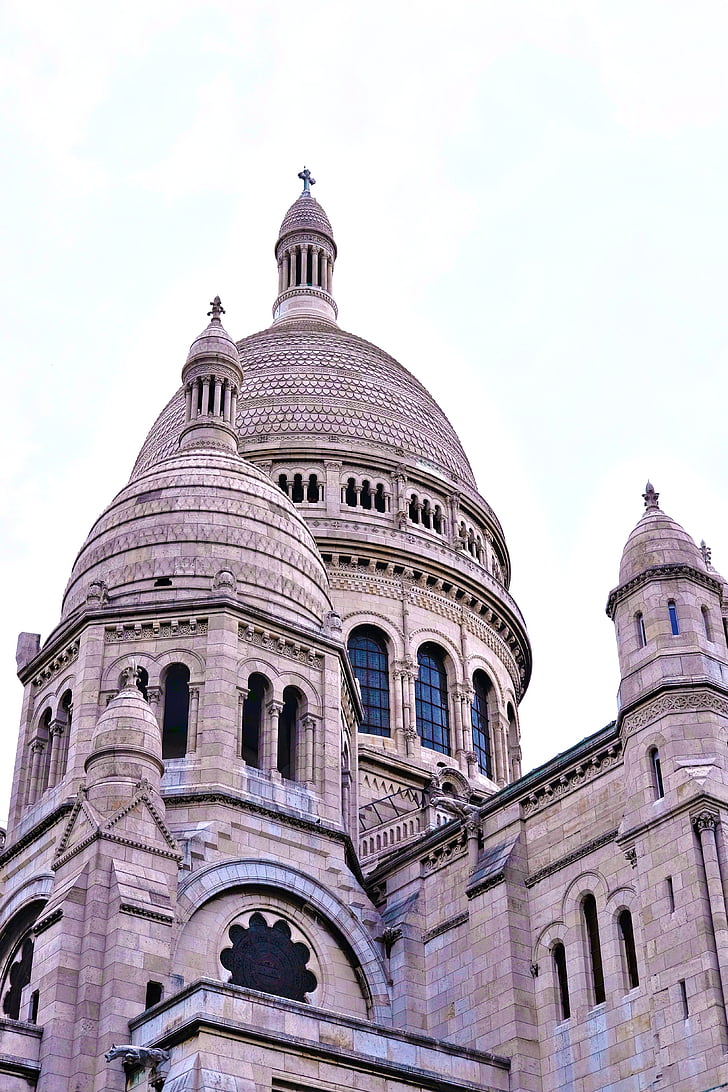 Parijs, Kathedraal, Notre-dame, kerk, Frankrijk, het platform, koepel
