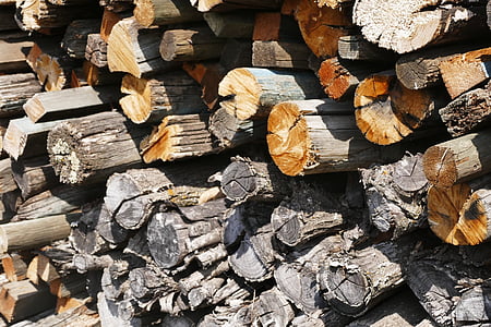 drevo, Skladom, holzstapel, pestovaných porastov, naskladané, palivové drevo, drevo
