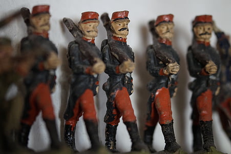 soldiers, old, historically, figures, child, children, toys
