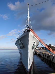laeva, laeva, tross, Läänemere, Port, Gdynia, vee