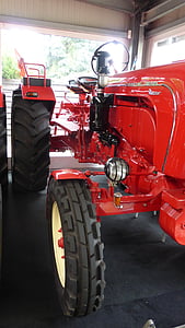 traktor, Porsche, červený nos, Oldtimer, poľnohospodárstvo, červená, Farba