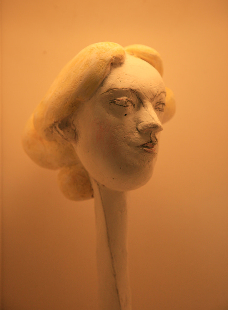 skulptur, museet, Galleri, kvinna
