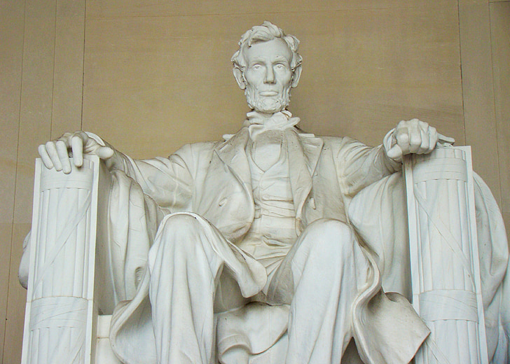 Mémorial de Lincoln, statue de, Washington dc, Abraham lincoln, symbole, point de repère, histoire
