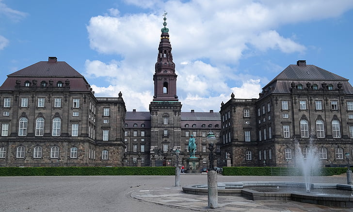 lâu đài, chính phủ, christiansborg, Đan Mạch, Copenhagen