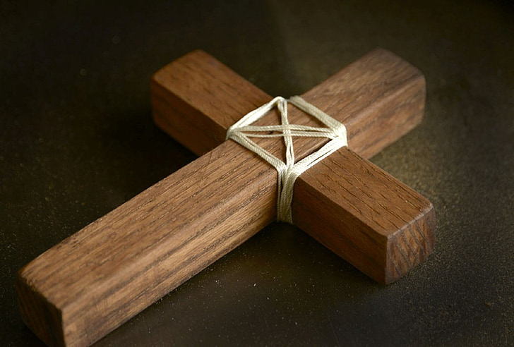 Croix, en bois, religion, foi, christianisme, symbole, à la main