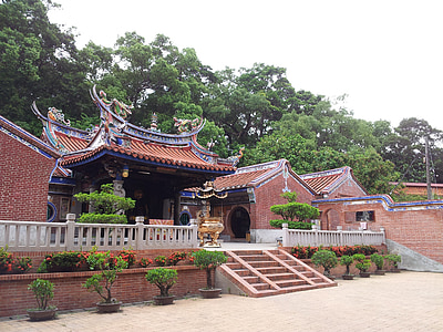 Changhua, tigru rock, Templul, clădire
