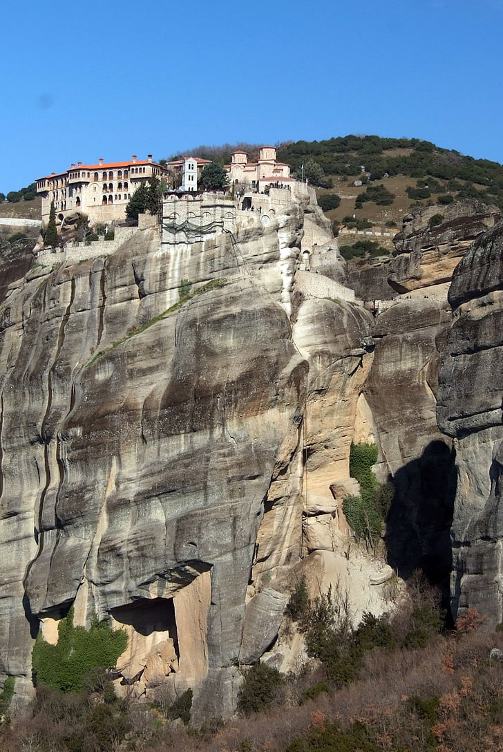 Meteora, kloster, Grekland, Rock