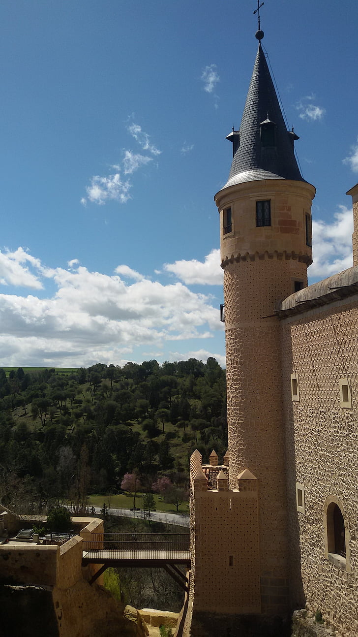 alkazar, Segòvia, Espanya, Torre, pont llevadís, llocs d'interès, Castell