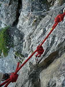 мотузка, сходження мотузку, видалена командою, вузол, карабін, Резервне копіювання, мотузка