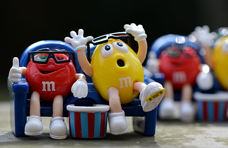 m m's, candy, funny, fun, 3-d glasses